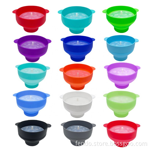Food Grade Silicone Microwave Popcorn Bowl - Collapsible for Easy Storage